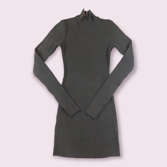 Cotton Citizen The Ibiza Mini Dress in Forest Green - Picture 1 of 9